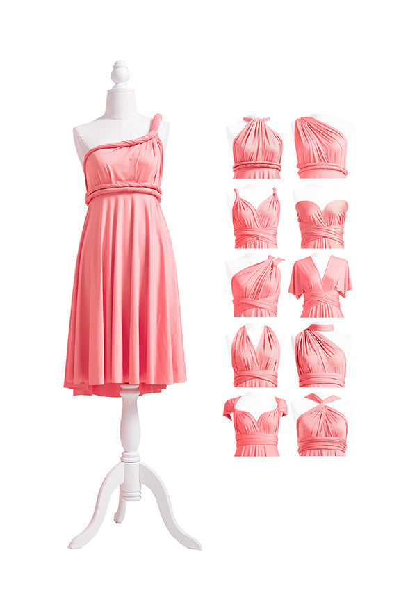 72styles Coral Pink Multiway Infinity Dress