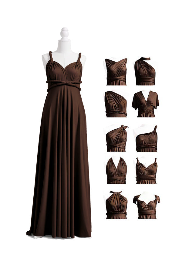 72styles Dark Brown Multiway Infinity Dress