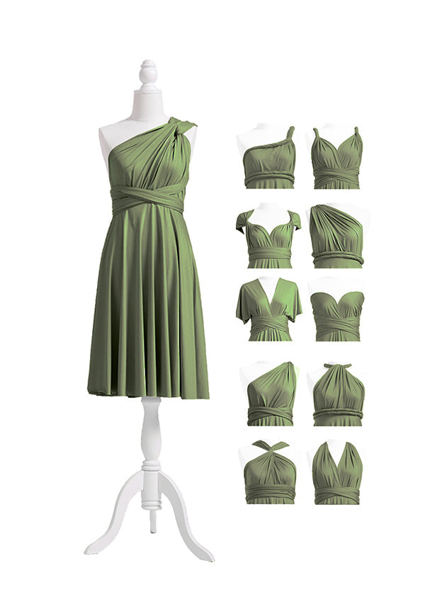 72styles Olive Green Multiway Infinity Dress