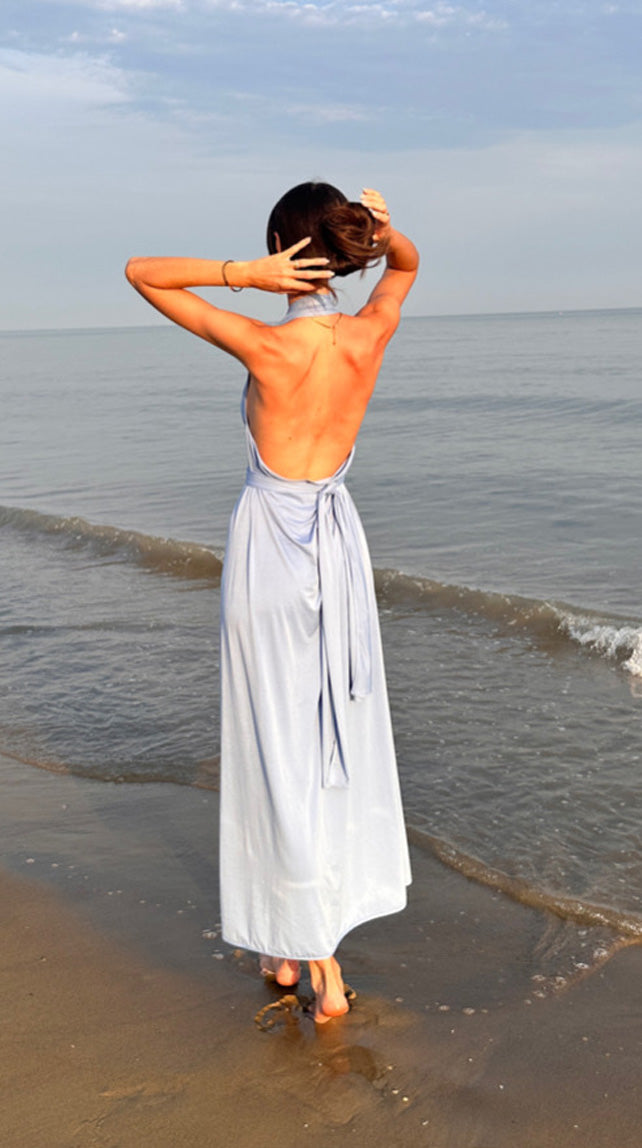 SandSea™ Dusty Blue Infinity Beach Dress