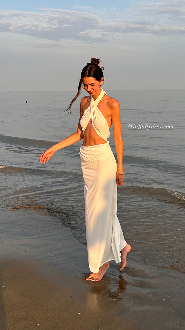 SandSea™ White Infinity Beach Dress