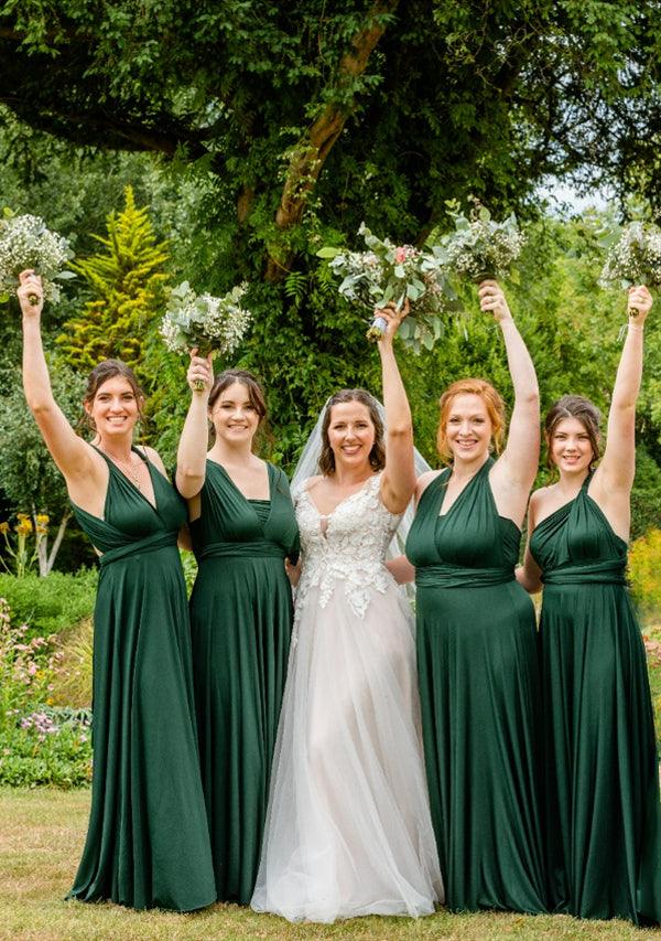 Dark Green Multiway Infinity Dress-InfinityDress.com.au