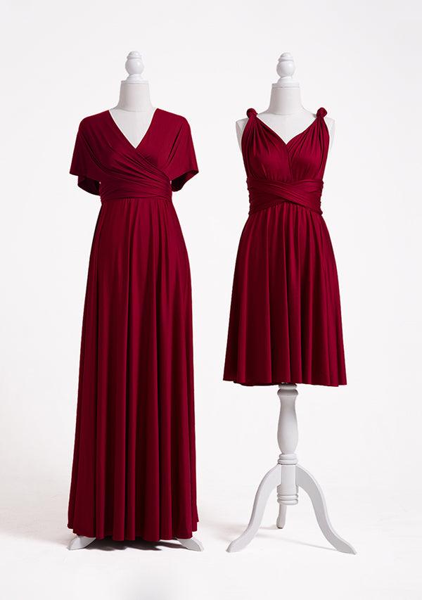 Burgundy Wine Multiway Convertible Infinity Dress-InfinityDress.com.au