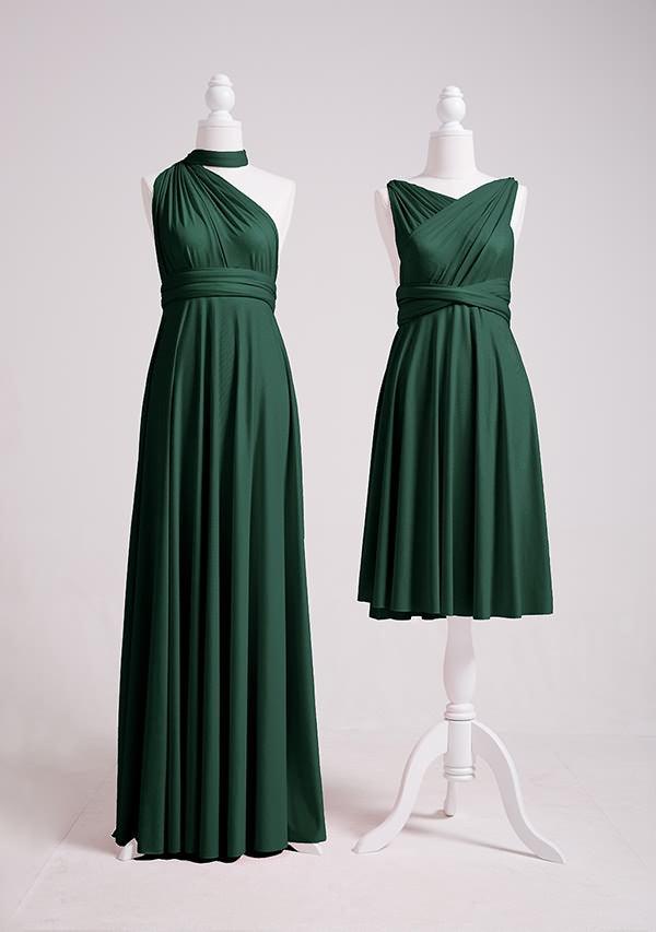 Dark Green Multiway Infinity Dress-InfinityDress.com.au